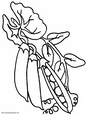 Lamina para colorear Dibujos de Verduras.